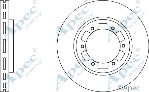 APEC BRAKING stabdžių diskas DSK2906